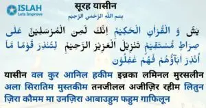 Read more about the article हर मुसलमान जान ले सूरह यासीन की फ़ज़ीलत और बरकतें