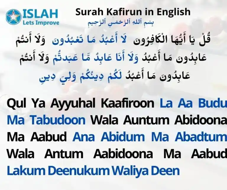 surah kafirun in english