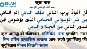 Surah Naas in Hindi
