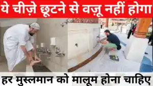 ये चीज़े छूटने से वज़ू नहीं होगा - हर मुस्लमान को मालूम होना चाहिए